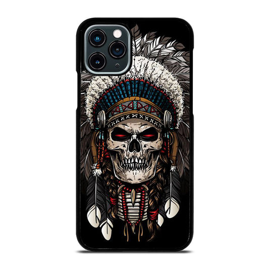 INDIAN FEATHER SKULL ART 2 iPhone 11 Pro Case Cover