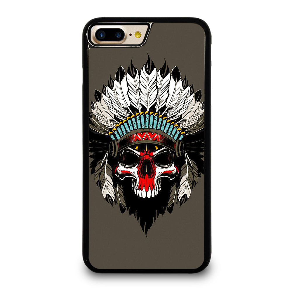 INDIAN FEATHER SKULL ART iPhone 7 / 8 Plus Case Cover