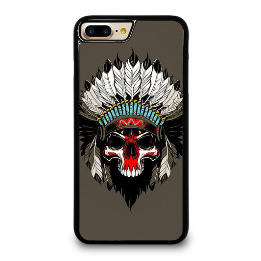 INDIAN FEATHER SKULL ART iPhone 7 / 8 Plus Case Cover