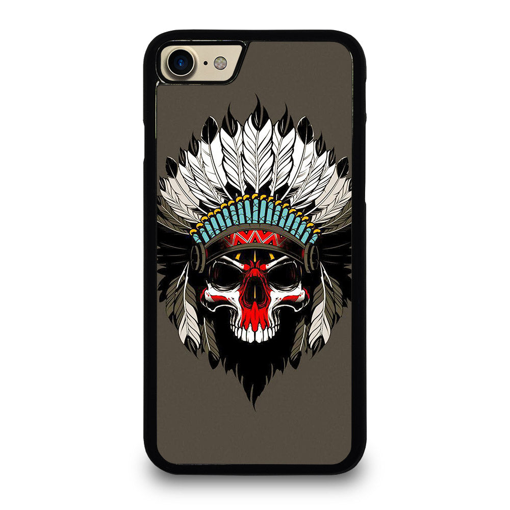 INDIAN FEATHER SKULL ART iPhone 7 / 8 Case Cover