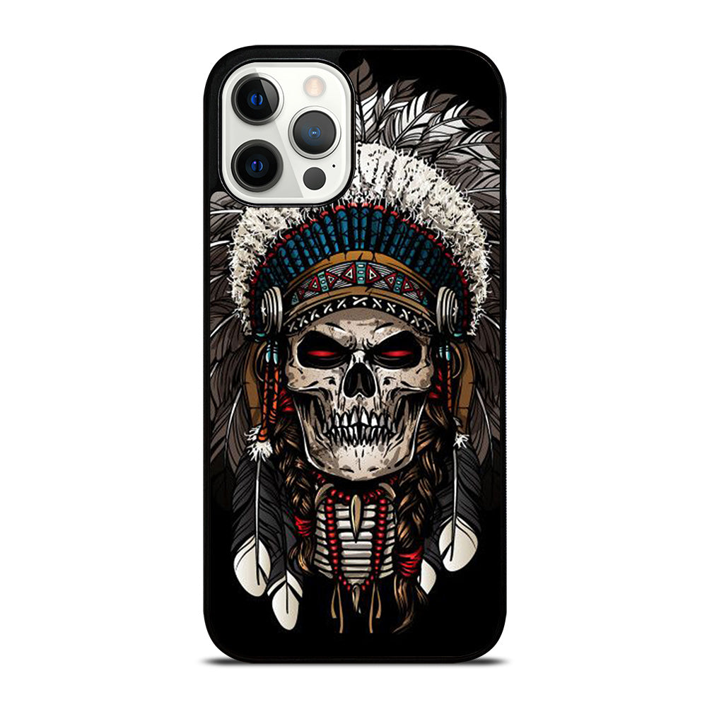 INDIAN FEATHER SKULL ART 2 iPhone 12 Pro Max Case Cover