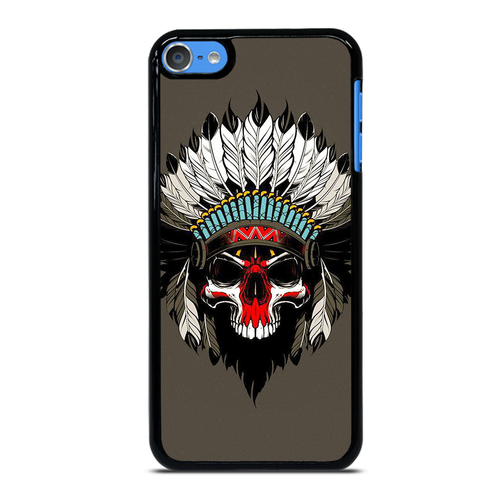 INDIAN FEATHER SKULL ART iPod Touch 7 Case Cover