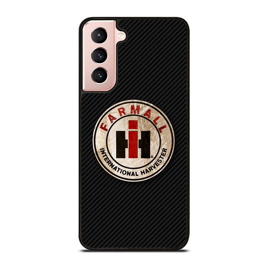 INTERNATIONAL HARVESTER LOGO CARBON Samsung Galaxy S21 Case Cover
