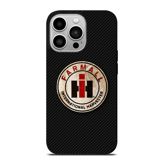 INTERNATIONAL HARVESTER LOGO CARBON iPhone 14 Pro Case Cover