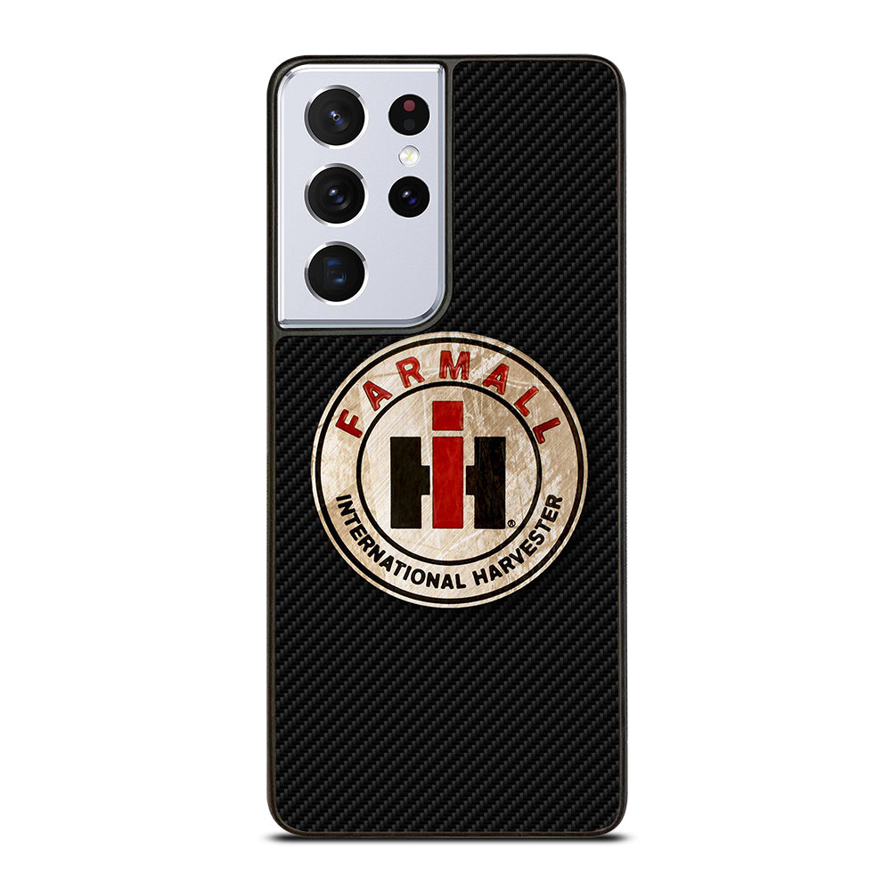 INTERNATIONAL HARVESTER LOGO CARBON Samsung Galaxy S21 Ultra Case Cover
