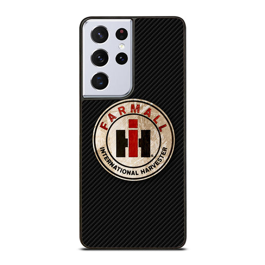 INTERNATIONAL HARVESTER LOGO CARBON Samsung Galaxy S21 Ultra Case Cover