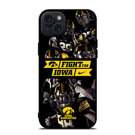 IOWA HAWKEYES FIGHT FOR IOWA 2 iPhone 15 Plus Case Cover