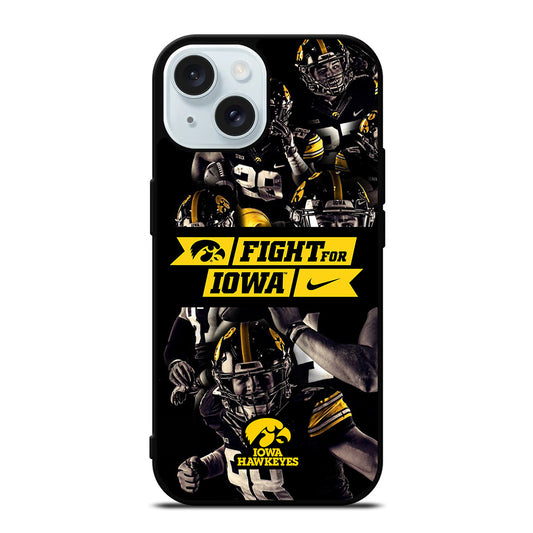 IOWA HAWKEYES FIGHT FOR IOWA 2 iPhone 15 Case Cover