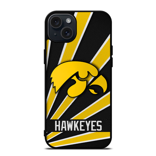 IOWA HAWKEYES FOOTBAL LOGO iPhone 15 Plus Case Cover