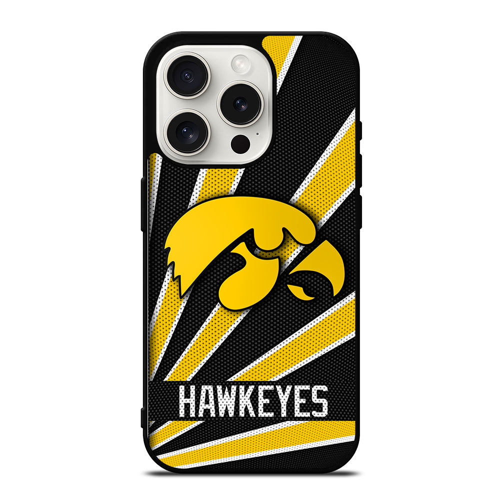 IOWA HAWKEYES FOOTBAL LOGO iPhone 15 Pro Case Cover