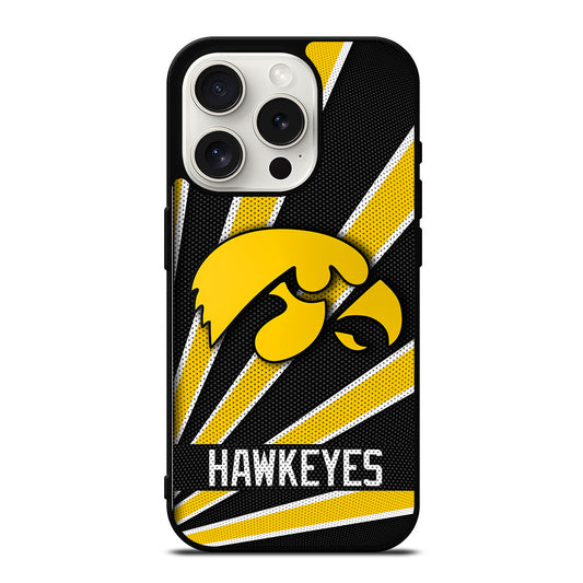 IOWA HAWKEYES FOOTBAL LOGO iPhone 15 Pro Case Cover