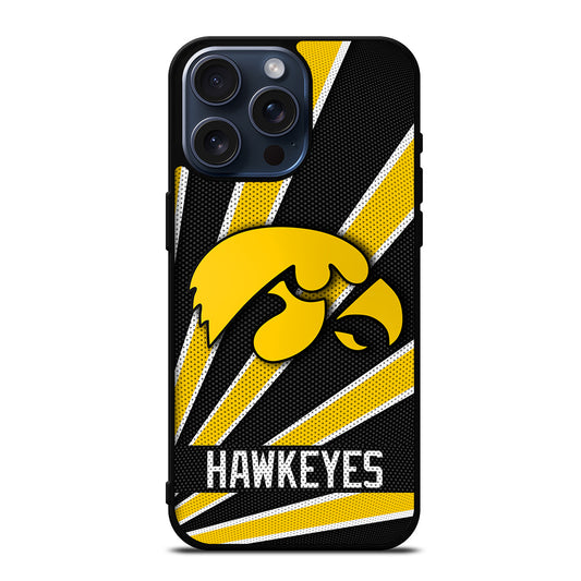 IOWA HAWKEYES FOOTBAL LOGO iPhone 15 Pro Max Case Cover