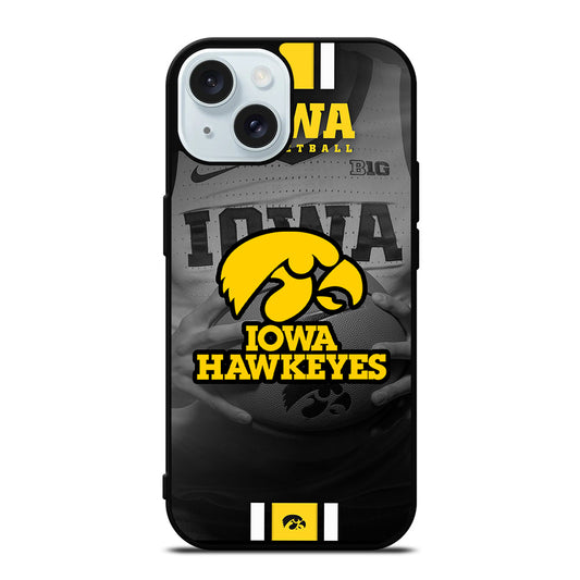 IOWA HAWKEYES LOGO iPhone 15 Case Cover