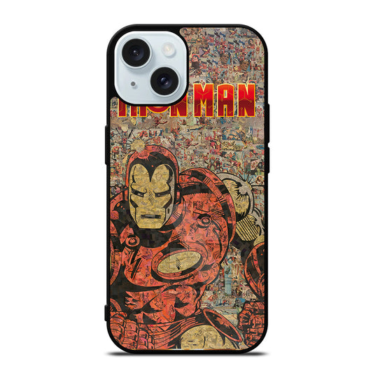 IRON MAN COMIC iPhone 15 Case Cover