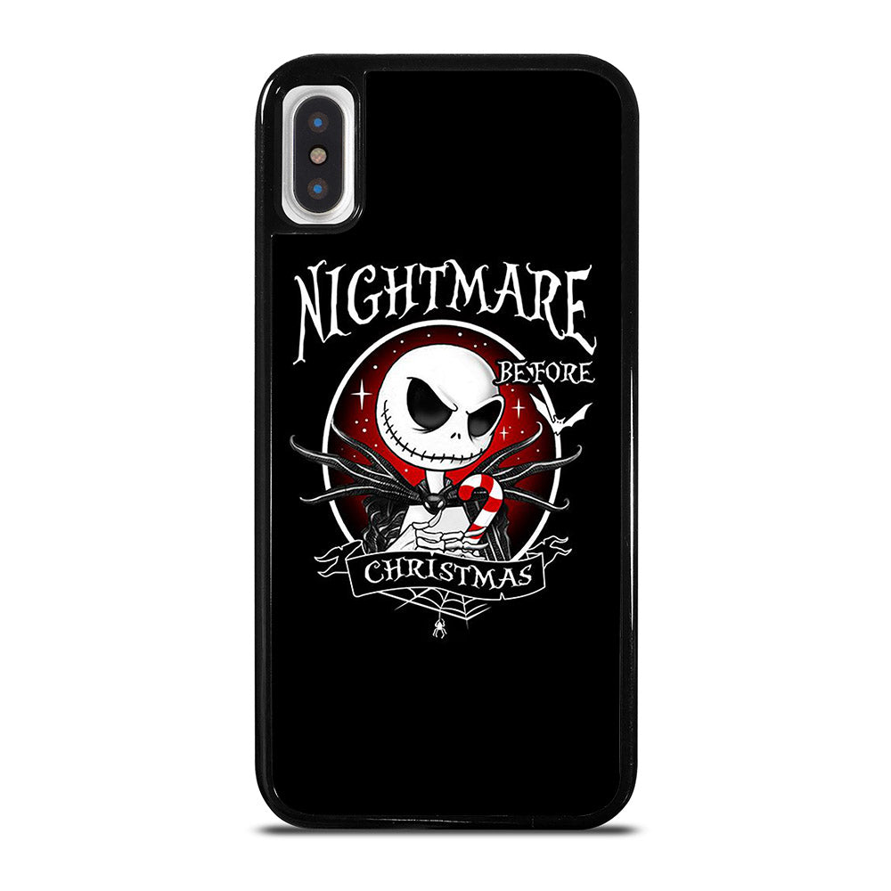 JACK SKELLINGTON NIGHTMARE BEFORE CHRISTMAS BLACK iPhone X / XS Case Cover