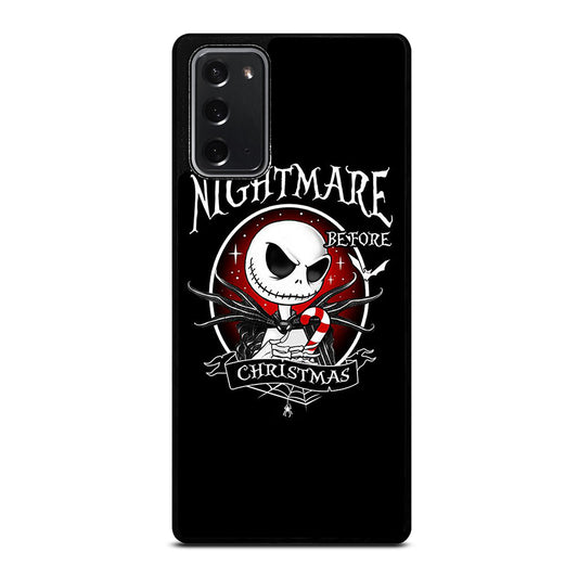 JACK SKELLINGTON NIGHTMARE BEFORE CHRISTMAS BLACK Samsung Galaxy Note 20 Case Cover