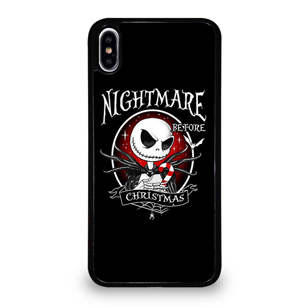 JACK SKELLINGTON NIGHTMARE BEFORE CHRISTMAS BLACK iPhone XS Max Case Cover