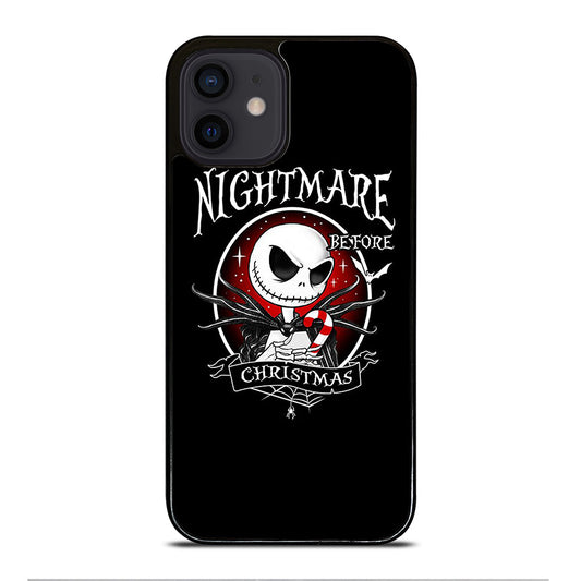 JACK SKELLINGTON NIGHTMARE BEFORE CHRISTMAS BLACK iPhone 12 Mini Case Cover