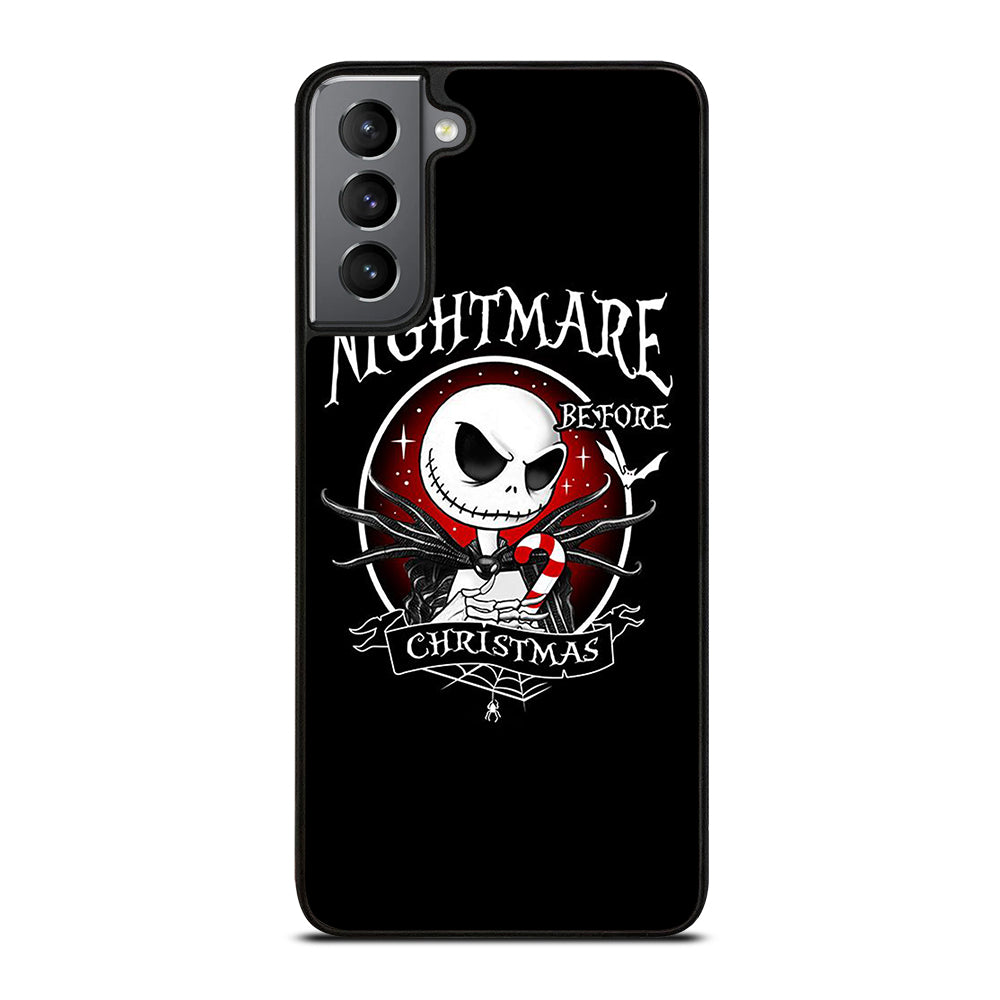 JACK SKELLINGTON NIGHTMARE BEFORE CHRISTMAS BLACK Samsung Galaxy S21 Plus Case Cover