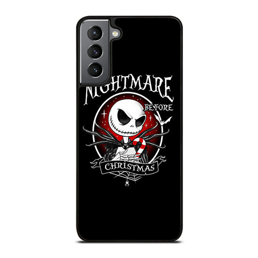 JACK SKELLINGTON NIGHTMARE BEFORE CHRISTMAS BLACK Samsung Galaxy S21 Plus Case Cover
