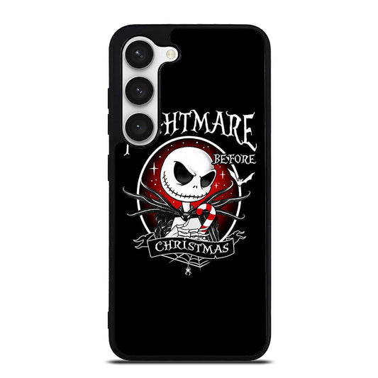 JACK SKELLINGTON NIGHTMARE BEFORE CHRISTMAS BLACK Samsung Galaxy S23 Case Cover