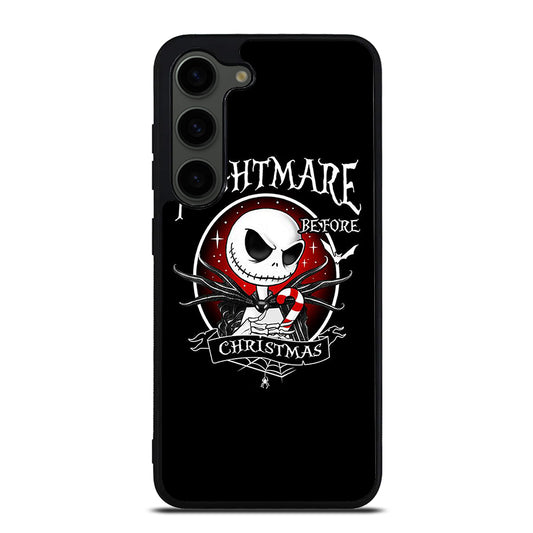 JACK SKELLINGTON NIGHTMARE BEFORE CHRISTMAS BLACK Samsung Galaxy S23 Plus Case Cover