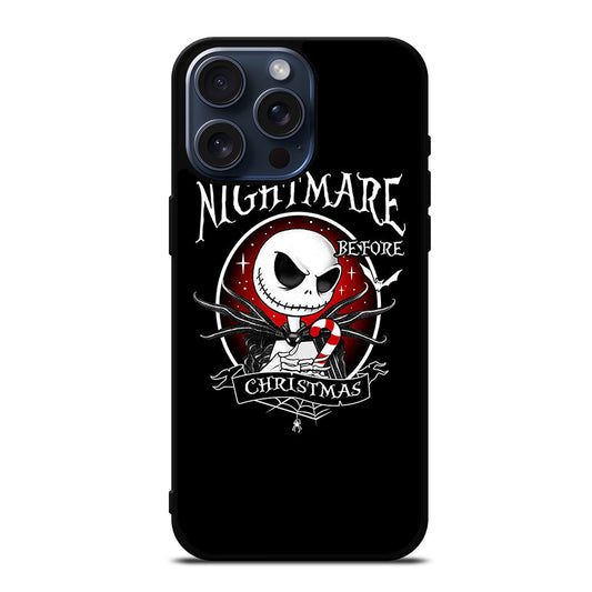 JACK SKELLINGTON NIGHTMARE BEFORE CHRISTMAS BLACK iPhone 15 Pro Max Case Cover