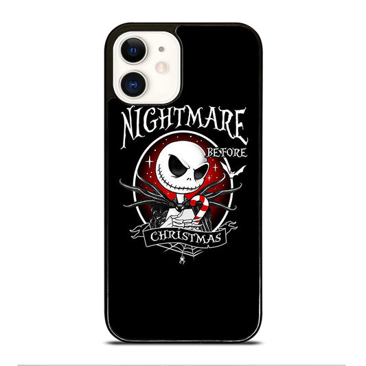 JACK SKELLINGTON NIGHTMARE BEFORE CHRISTMAS BLACK iPhone 12 Case Cover