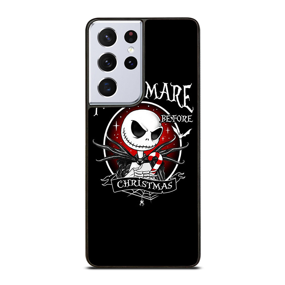 JACK SKELLINGTON NIGHTMARE BEFORE CHRISTMAS BLACK Samsung Galaxy S21 Ultra Case Cover