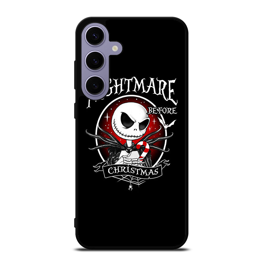 JACK SKELLINGTON NIGHTMARE BEFORE CHRISTMAS BLACK Samsung Galaxy S24 Plus Case Cover