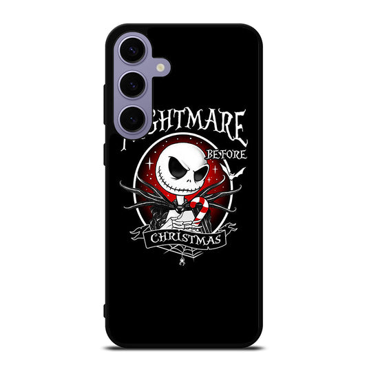 JACK SKELLINGTON NIGHTMARE BEFORE CHRISTMAS BLACK Samsung Galaxy S24 Plus Case Cover