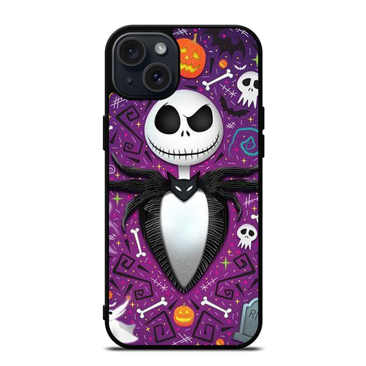 JACK SKELLINGTON NIGHTMARE BEFORE CHRISTMAS CARTOON iPhone 15 Plus Case Cover