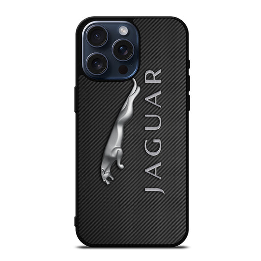 JAGUAR LOGO CARBON iPhone 15 Pro Max Case Cover