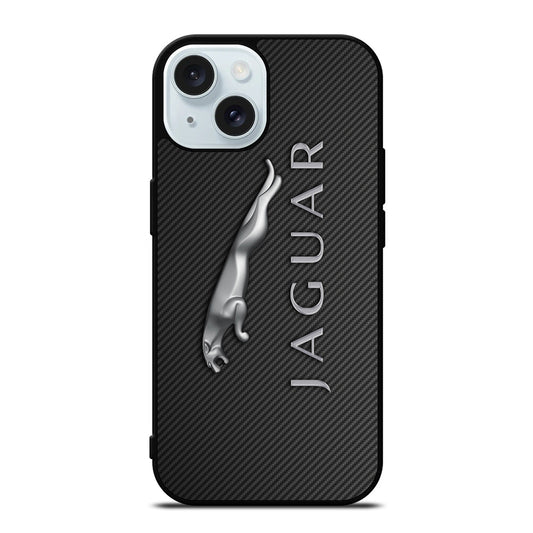 JAGUAR LOGO CARBON iPhone 15 Case Cover