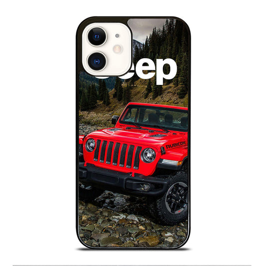 JEEP RED CAR iPhone 12 Case Cover