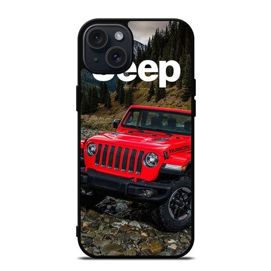 JEEP RED CAR iPhone 15 Plus Case Cover