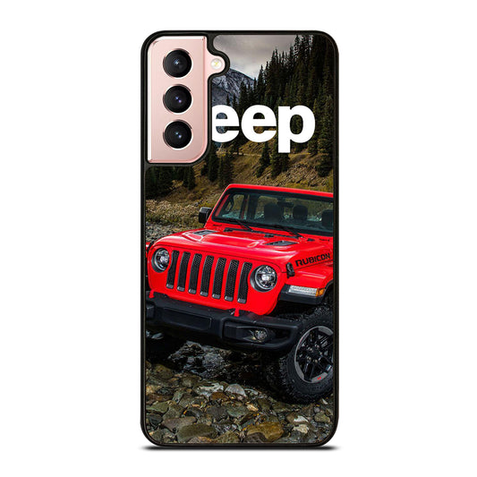 JEEP RED CAR Samsung Galaxy S21 Case Cover