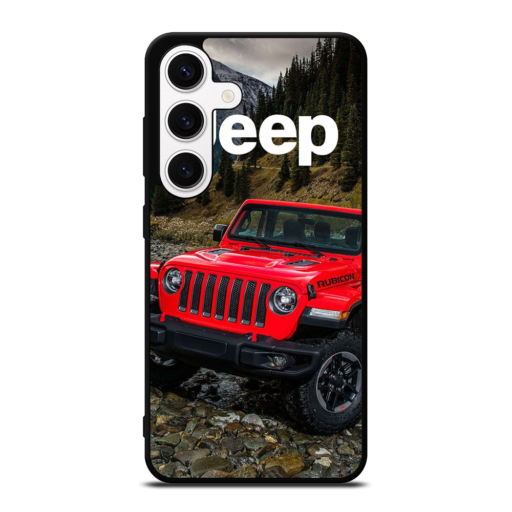 JEEP RED CAR Samsung Galaxy S24 Case Cover