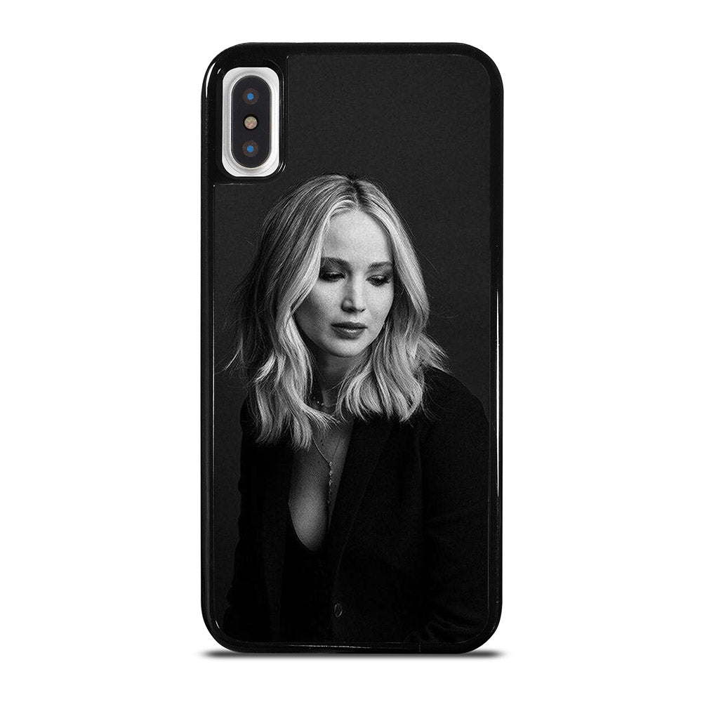 JENNIFER LAWRENCE BLACK iPhone X / XS Case Cover
