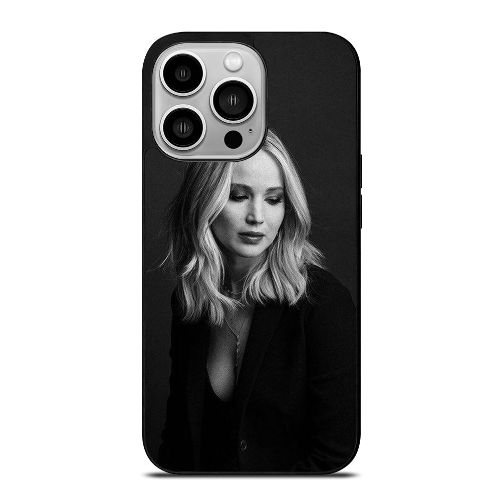 JENNIFER LAWRENCE BLACK iPhone 14 Pro Case Cover