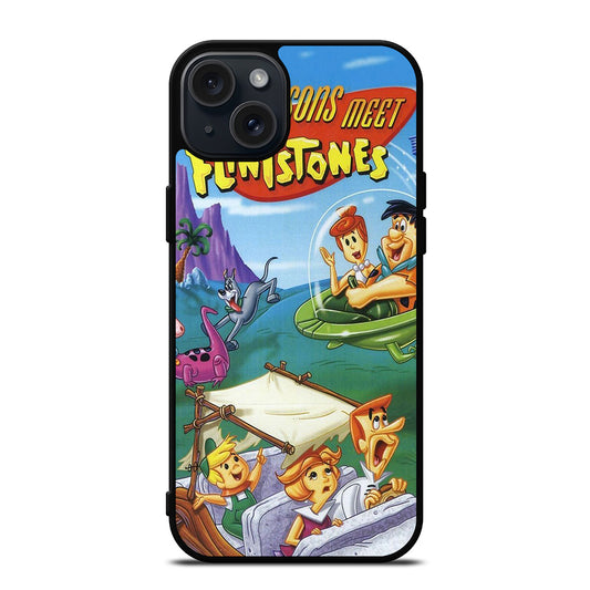 JETSONS MEET FLINTSTONES CARTOON 2 iPhone 15 Plus Case Cover