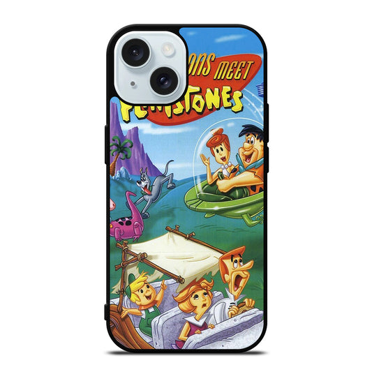 JETSONS MEET FLINTSTONES CARTOON 2 iPhone 15 Case Cover