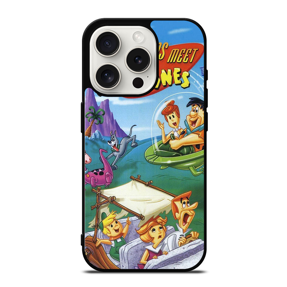JETSONS MEET FLINTSTONES CARTOON 2 iPhone 15 Pro Case Cover