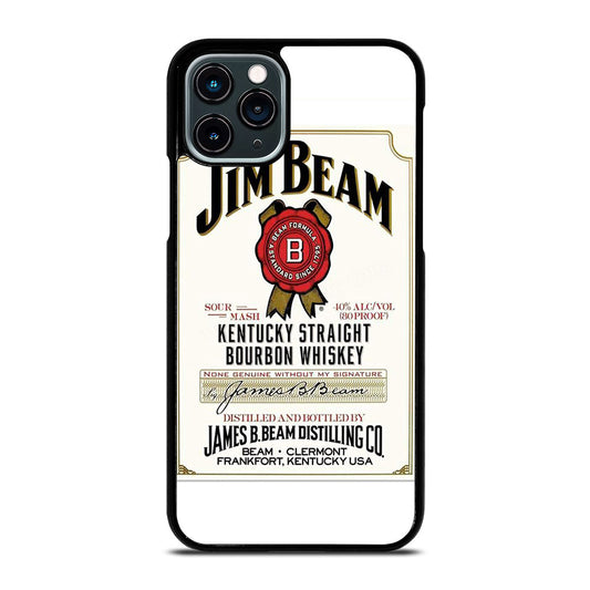 JIM BEAM BOURBON WHISKEY LABEL iPhone 11 Pro Case Cover