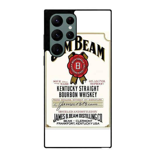 JIM BEAM BOURBON WHISKEY LABEL Samsung Galaxy S22 Ultra Case Cover