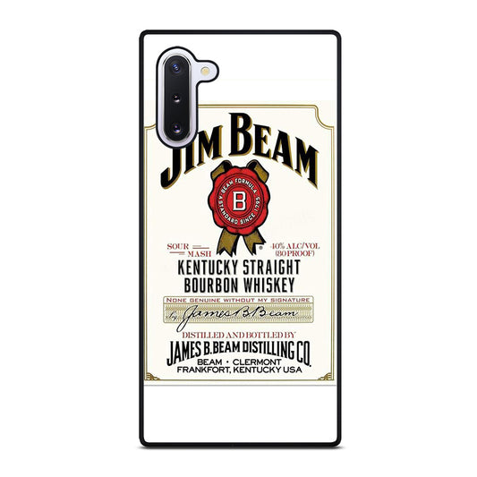 JIM BEAM BOURBON WHISKEY LABEL Samsung Galaxy Note 10 Case Cover