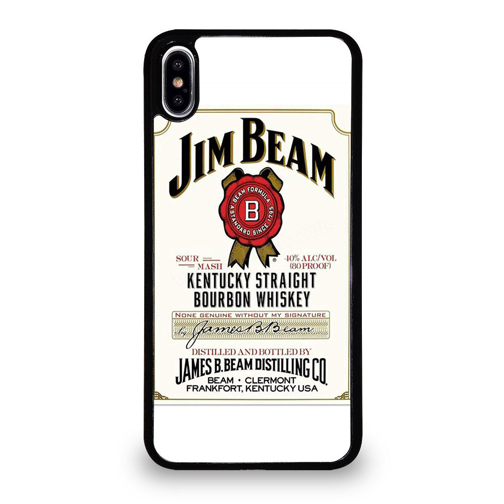 JIM BEAM BOURBON WHISKEY LABEL iPhone XS Max Case Cover
