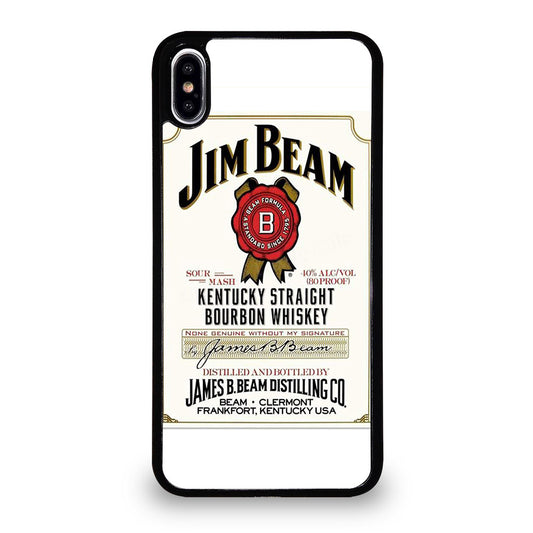 JIM BEAM BOURBON WHISKEY LABEL iPhone XS Max Case Cover