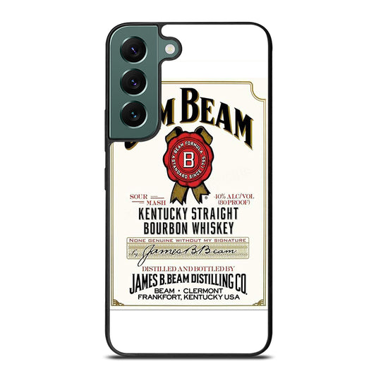 JIM BEAM BOURBON WHISKEY LABEL Samsung Galaxy S22 Case Cover