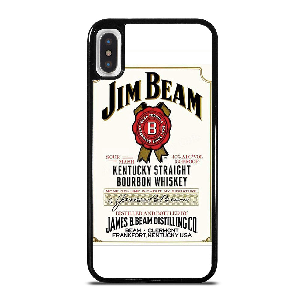 JIM BEAM BOURBON WHISKEY LABEL iPhone X / XS Case Cover